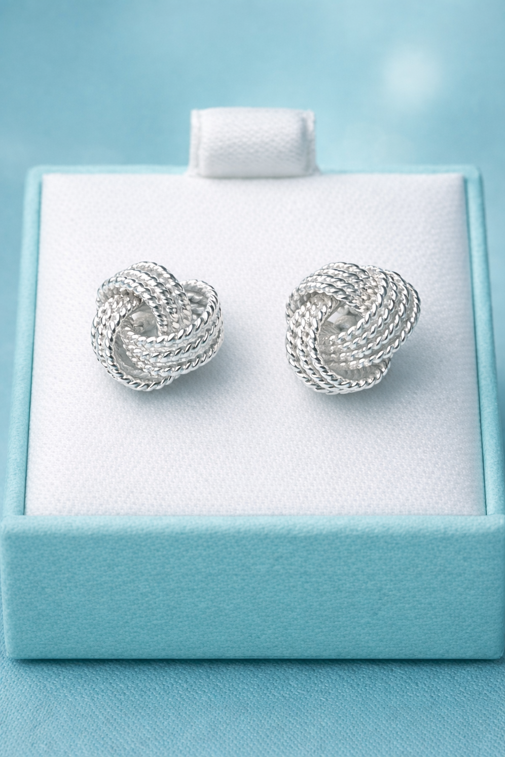 Classic Knot Earrings, Minimal Knot Luxe, Knot Elegance Earrings