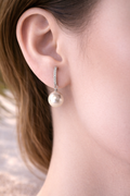 Elegant Pearl Drops, Delicate Pearl Drops, Classic Pearl Hoops