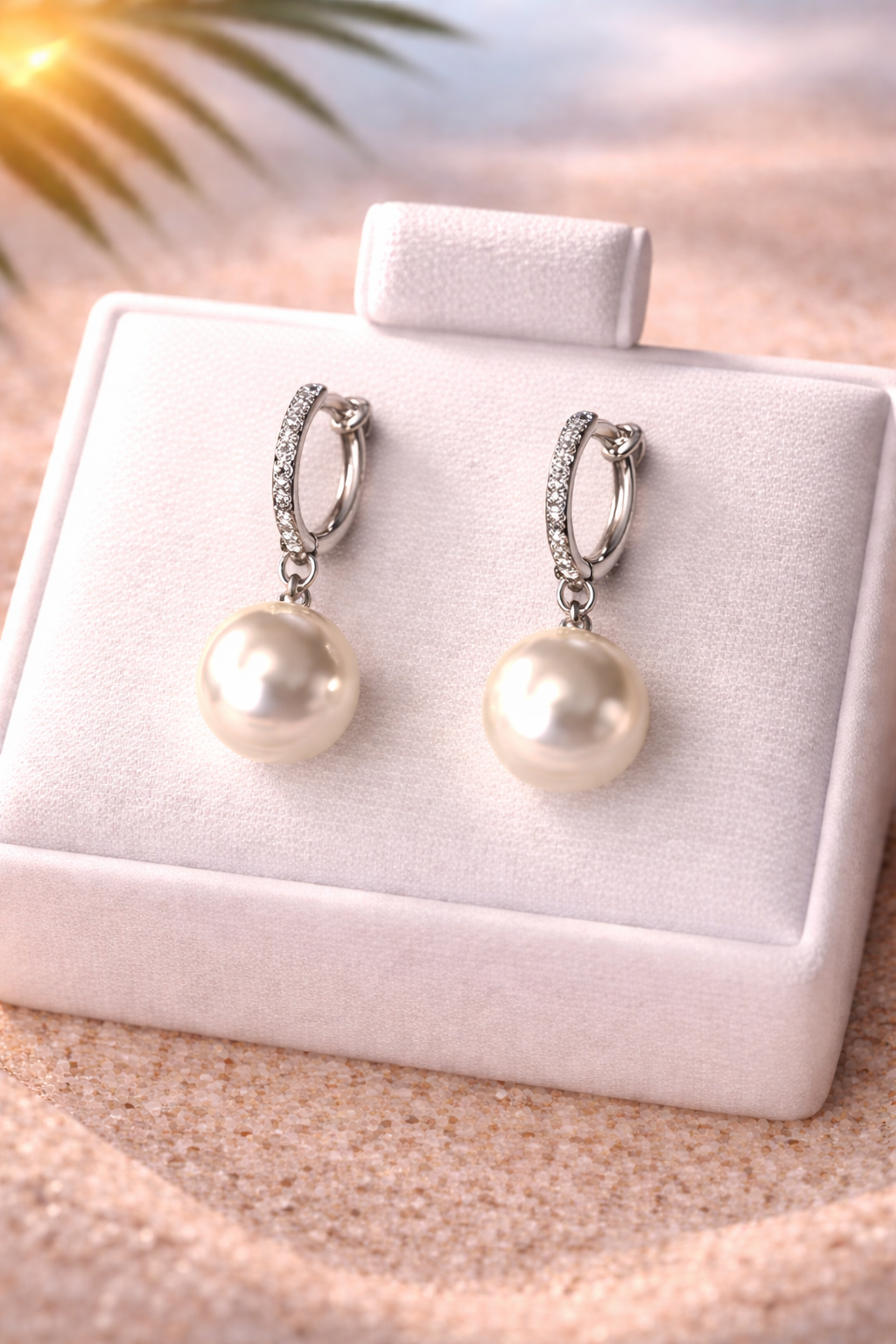 Elegant Pearl Drops, Delicate Pearl Drops, Classic Pearl Hoops