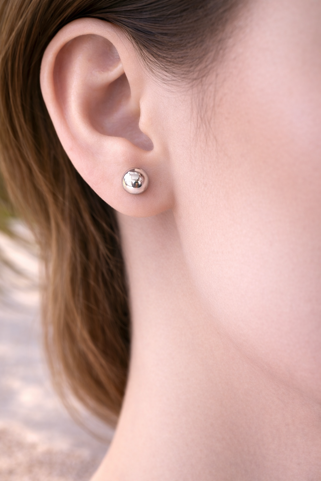 Classic Sphere Studs, Modern Ball Studs, Minimal Sterling Silver Studs
