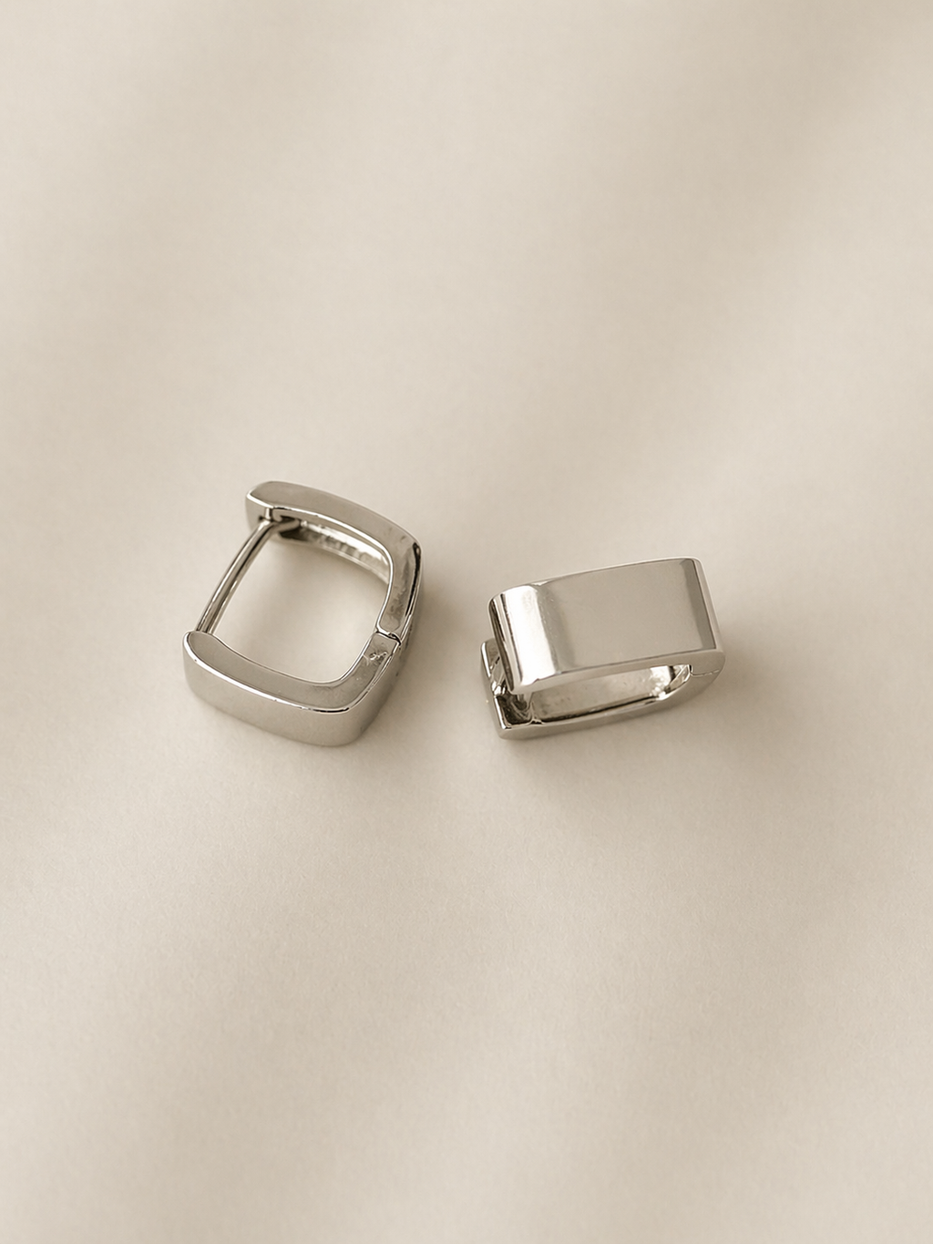 Minimal Silver Huggies, Classic Silver Huggies, Everyday Luxury Silver Earrings