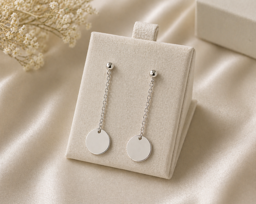 Minimalist Silver Dangle Earrings, Elegant Sterling Silver Drops, Chic Sterling Silver Drops
