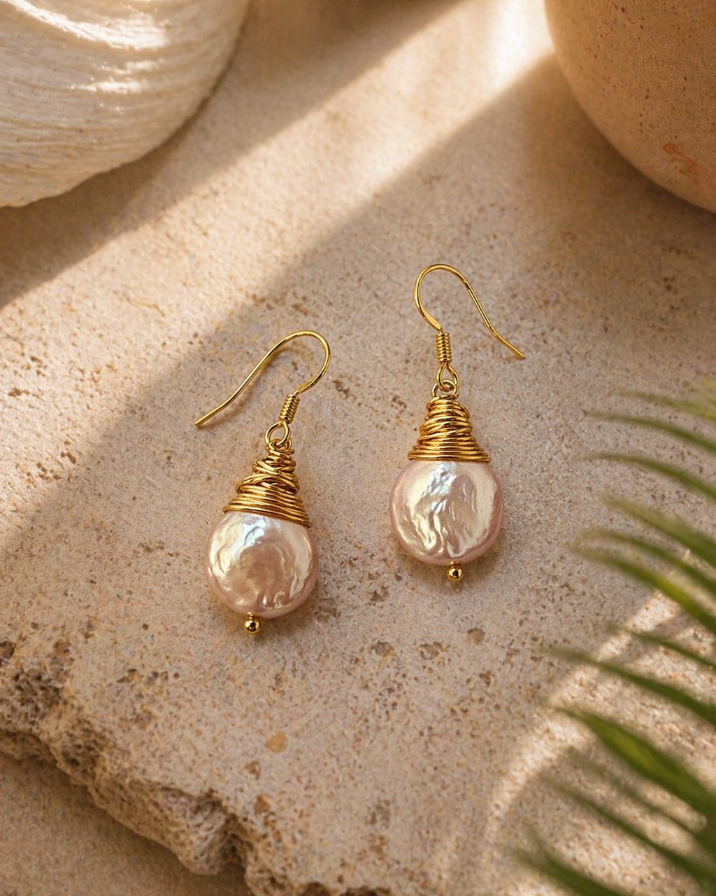 Elegant Pearl Dangle Earrings, Classic Gold Pearl Earrings, Luxury Pearl Drop Earrings