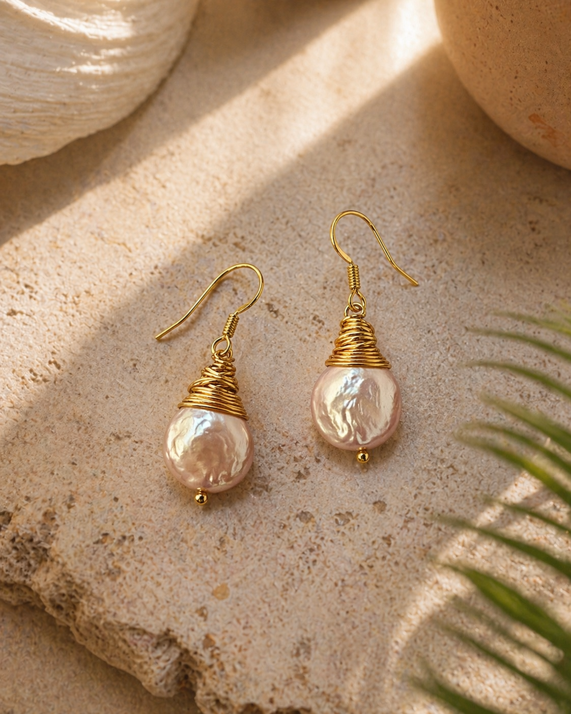 Elegant Pearl Dangle Earrings, Classic Gold Pearl Earrings, Luxury Pearl Drop Earrings