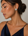 Vintage Style Pearl Earrings, Elegant Pearl Statement Earrings, Glam Pearl Designer Earrings