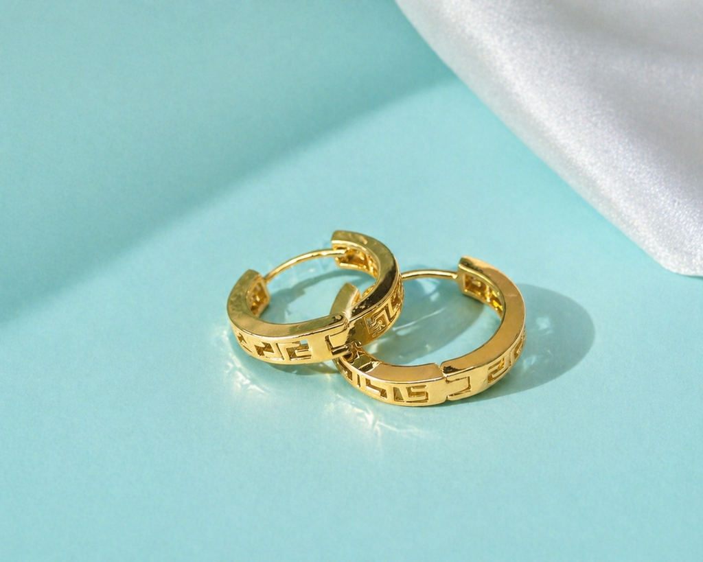 Classic Gold Huggies, Elegant Gold Huggie Earrings, Minimal Luxury Gold Hoops