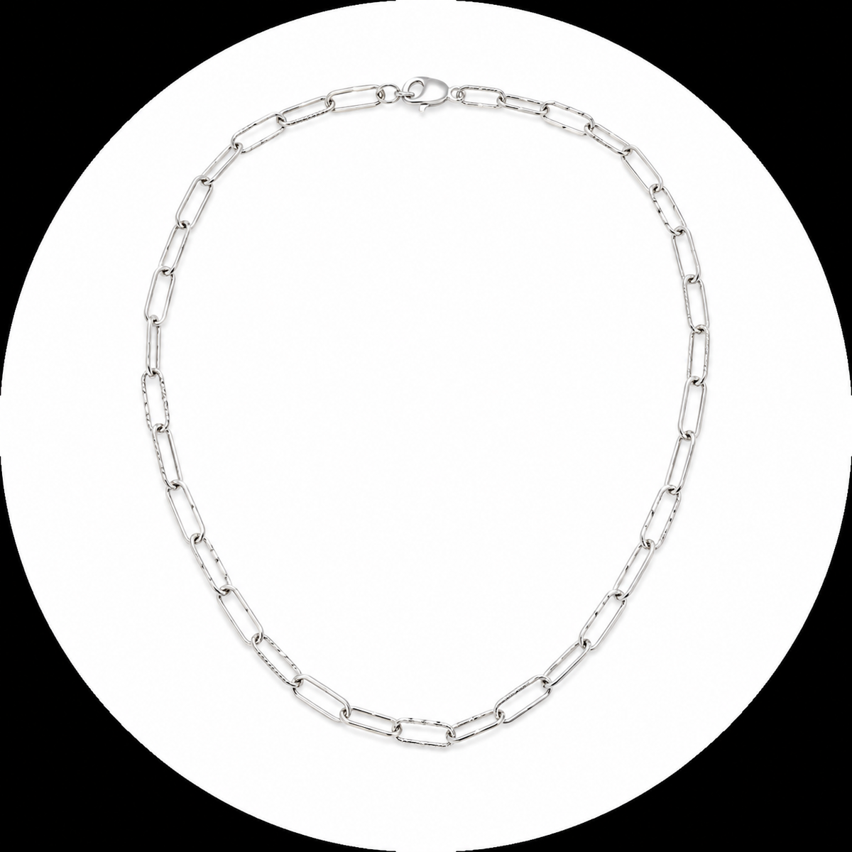 Sterling Silver Paperclip Link Necklace, Modern, Elegant and versatile necklaces