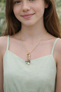 Delicate Charm Necklace, Cute Gold Charm Necklace, Gold Charm Necklace