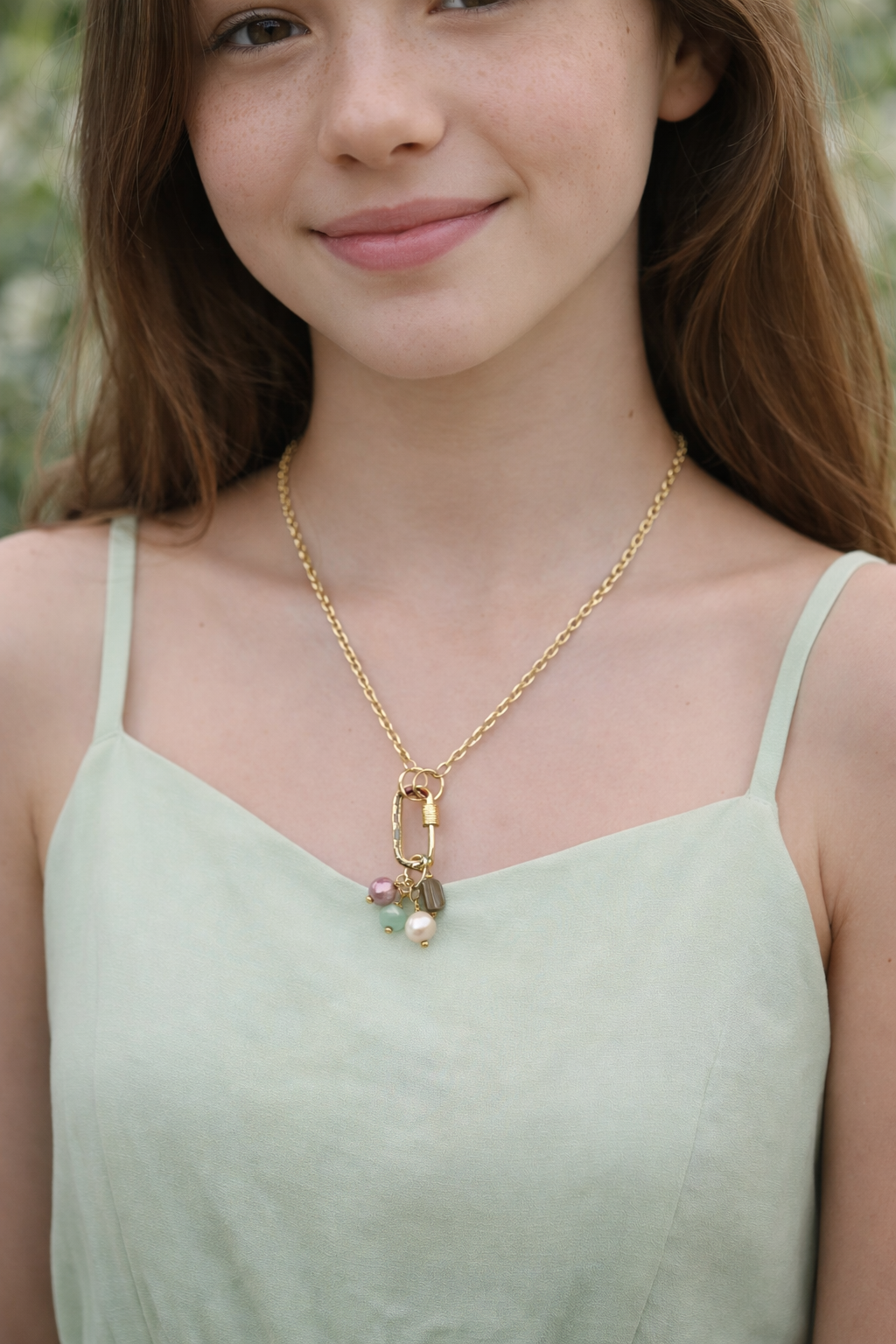 Delicate Charm Necklace, Cute Gold Charm Necklace, Gold Charm Necklace