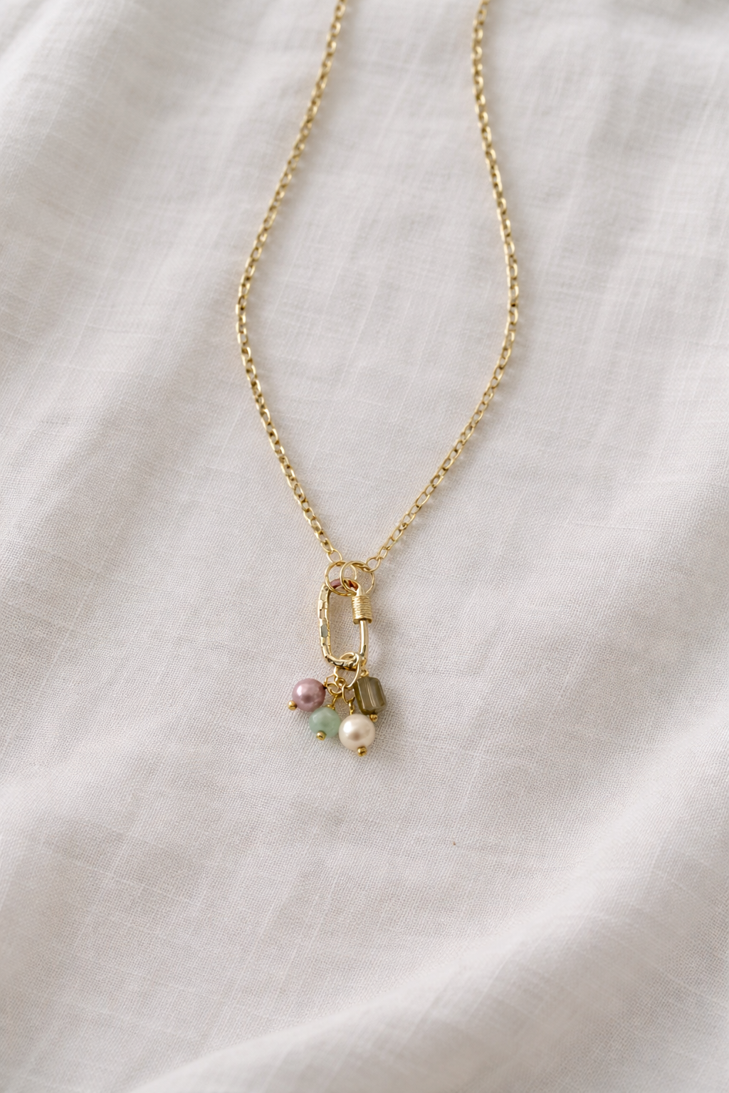 Delicate Charm Necklace, Cute Gold Charm Necklace, Gold Charm Necklace