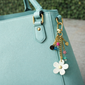 Elegant Bag Charm, Designer Style Charm, Colorful Purse Charm