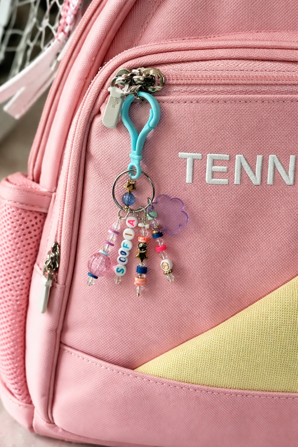 Personalized Teen Backpack Keychain, Trendy Teen Keychain Accessory, Cute Personalized Bag Accessory