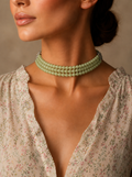 Elegance Jade Choker, Jade Luxe Choker, Timeless Jade Choker.