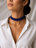 Classic Lapis lazuli choker, Lapis Lazuli Elegance choker.