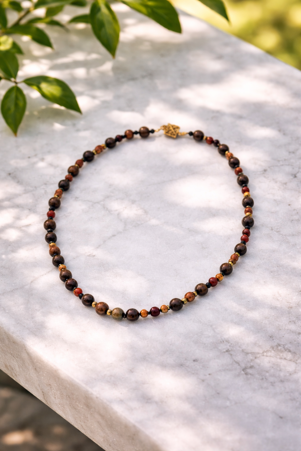 Elegant Minimal Necklace Gift Idea, Simple Beaded Necklace, Everyday Beaded Necklace for Women
