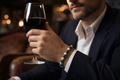 Men’s Luxury Bead Bracelet, Elegant Men’s Bracelet, Premium Stone Bracelet