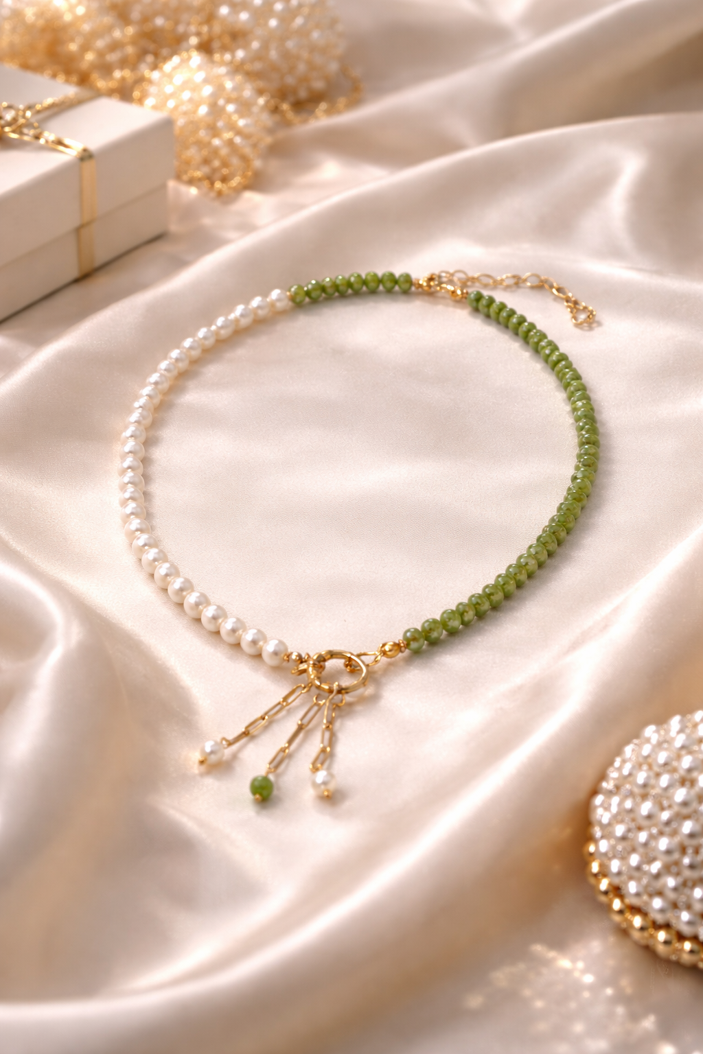 Elegant Two Tone Necklace, Minimal Necklace Everyday Wear, Everyday Chic Necklace