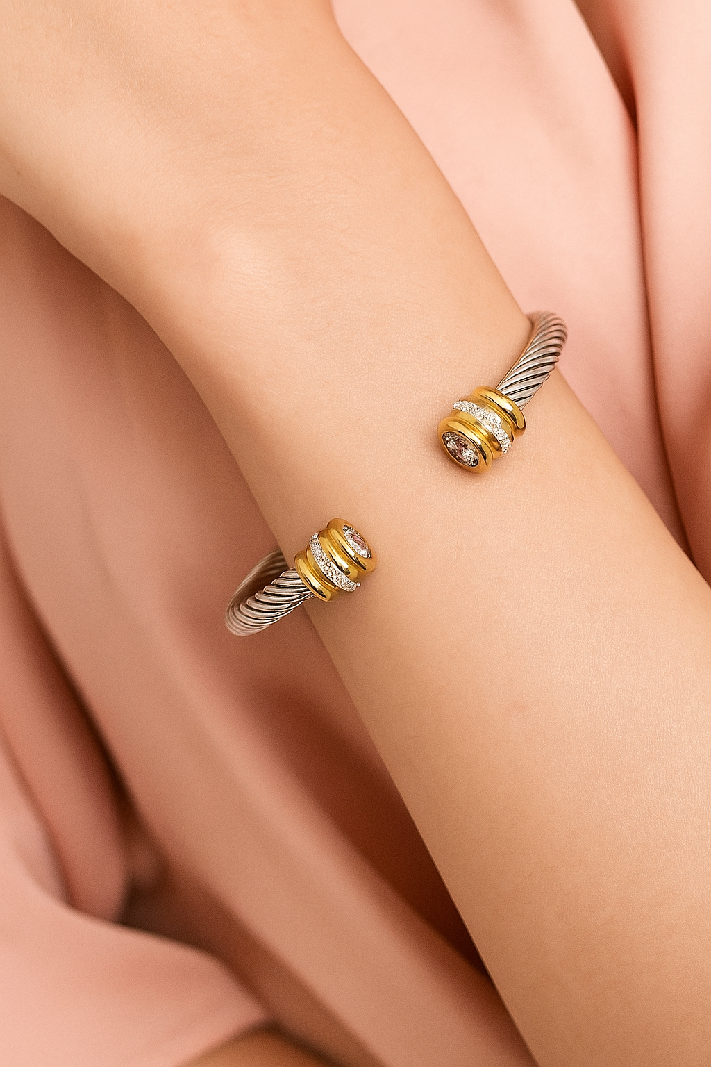 Dainty bangle bracelet, Delicate bracelet, Trendy bracelet