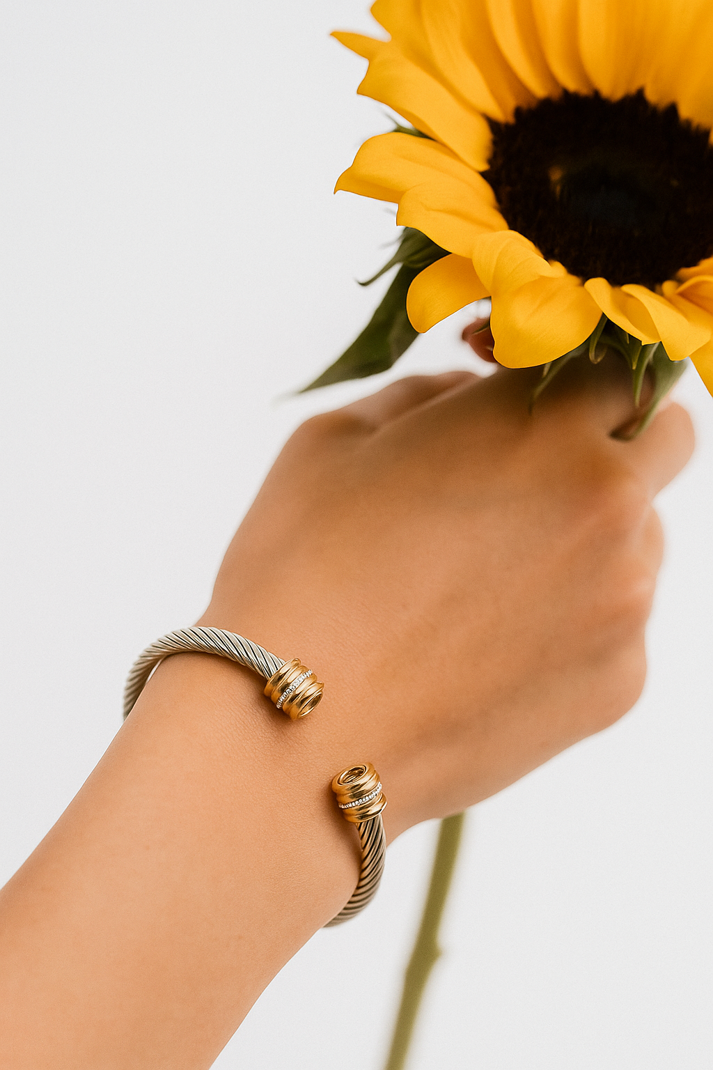 Dainty bangle bracelet, Delicate bracelet, Trendy bracelet