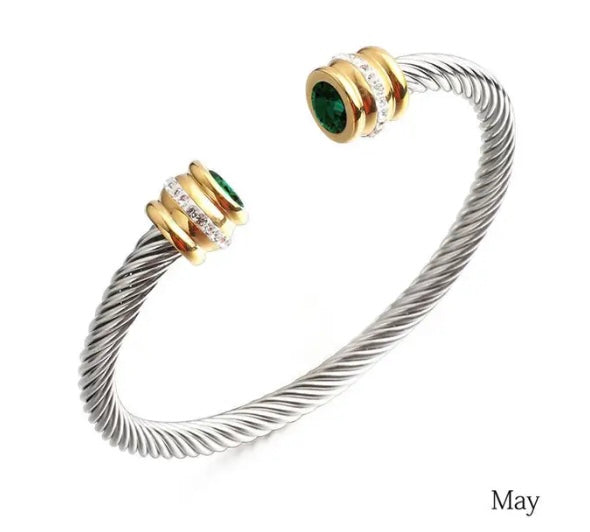 Dainty bangle bracelet, Delicate bracelet, Trendy bracelet