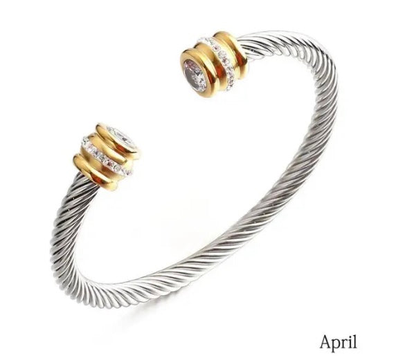 Dainty bangle bracelet, Delicate bracelet, Trendy bracelet