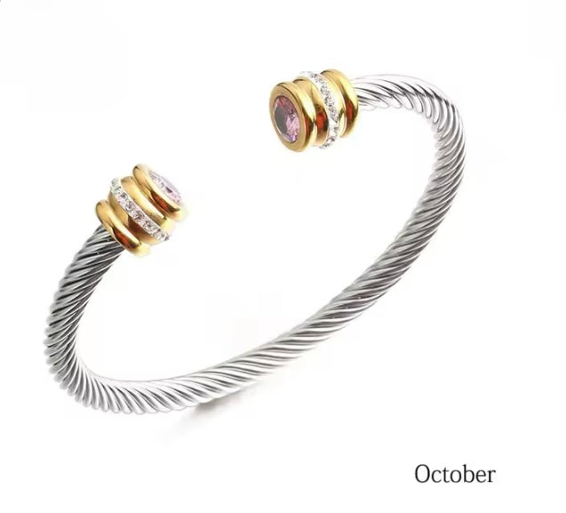 Dainty bangle bracelet, Delicate bracelet, Trendy bracelet